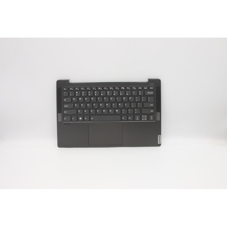 Lenovo 5CB0U44082 Palmrest Top Case con tastiera, Inglese (Stati Uniti), Grigio ferro, Retroilluminazione