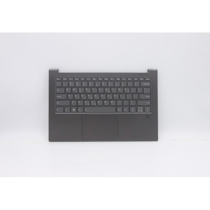 Lenovo 5CB0U44225 Palmrest Top Case con tastiera, Greco, Grigio ferro