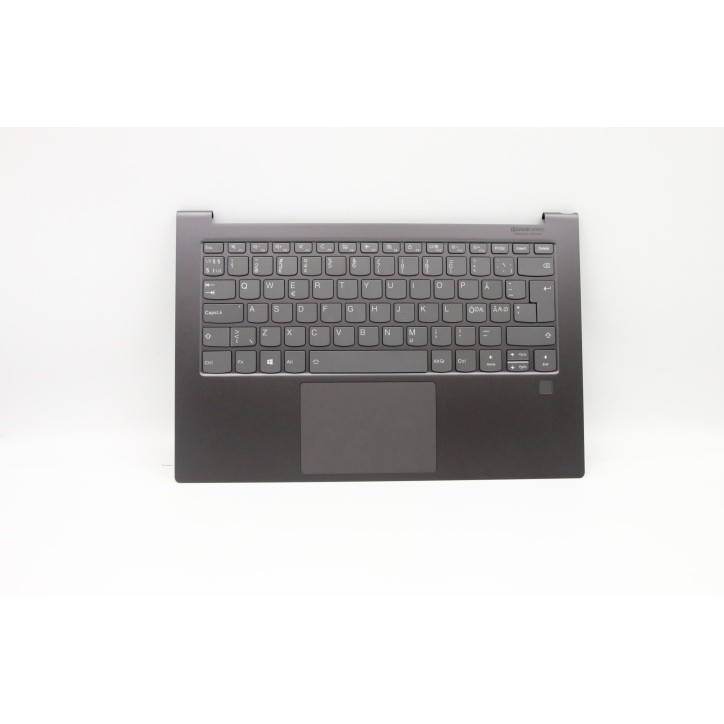 Lenovo 5CB0U44228 Palmrest Top Case con tastiera, Europa del Nord, Grigio ferro