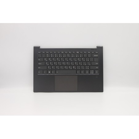 Lenovo 5CB0U44244 Palmrest Top Case con tastiera, Arabo, grigio ferro, Retroilluminazione, US