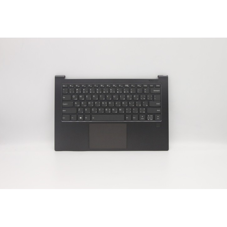 Lenovo 5CB0U44244 Palmrest Top Case con tastiera, Arabo, grigio ferro, Retroilluminazione, US