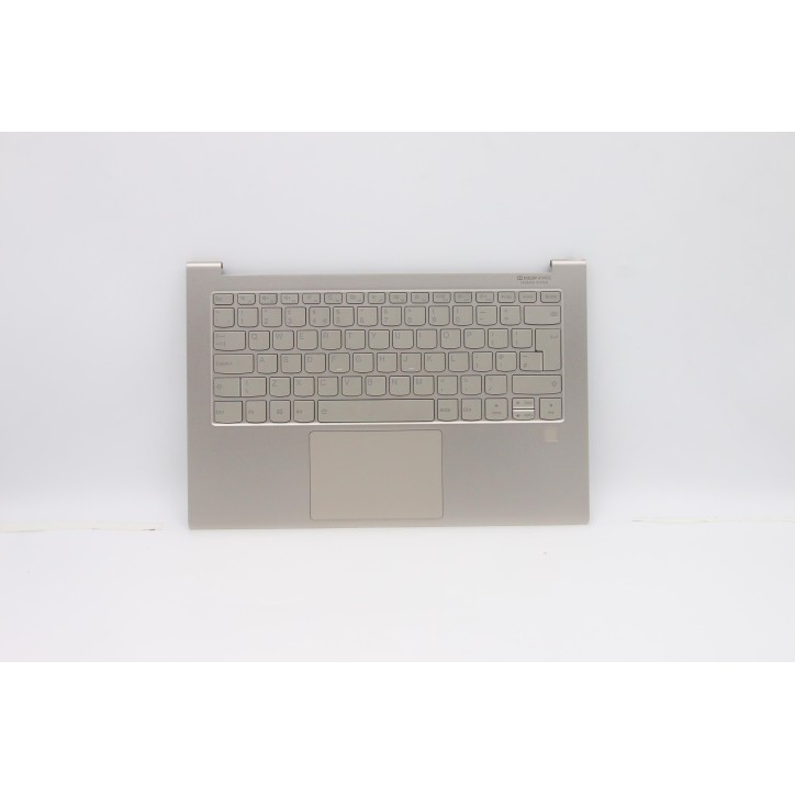 Lenovo 5CB0U44269 Palmrest Top Case con tastiera, Inglese Regno Unito, Mica, Retroilluminazione