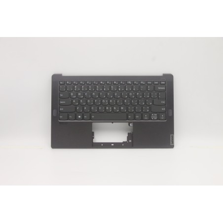 Lenovo 5CB0W43471 Palmrest Top Case con tastiera, Arabo, grigio ferro, Retroilluminazione, US