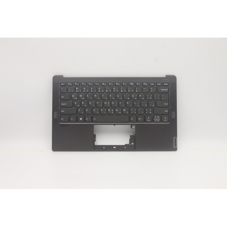Lenovo 5CB0W43471 Palmrest Top Case con tastiera, Arabo, grigio ferro, Retroilluminazione, US