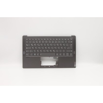 Lenovo 5CB0W43481 Palmrest Top Case con tastiera, Tedesco, Grigio ferro, Retroilluminazione