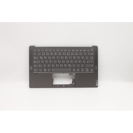 Lenovo 5CB0W43481 Palmrest Top Case con tastiera, Tedesco, Grigio ferro, Retroilluminazione