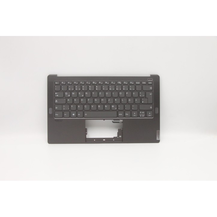Lenovo 5CB0W43481 Palmrest Top Case con tastiera, Tedesco, Grigio ferro, Retroilluminazione