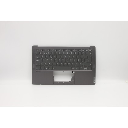 Lenovo 5CB0W43492 Palmrest Top Case con tastiera, Portoghese, Grigio ferro