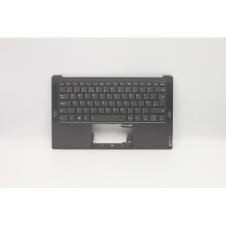 Lenovo 5CB0W43500 Palmrest Top Case con tastiera, Inglese Regno Unito, Grigio ferro