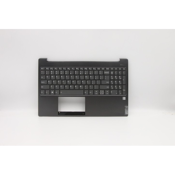 Lenovo 5CB0W43541 Palmrest Top Case con tastiera, Inglese (Stati Uniti), Grigio ferro, Retroilluminazione
