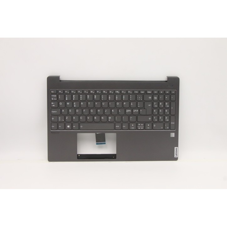 Lenovo 5CB0W43558 Palmrest Top Case con tastiera, Lingue scandinave, Grigio ferro, Retroilluminazione
