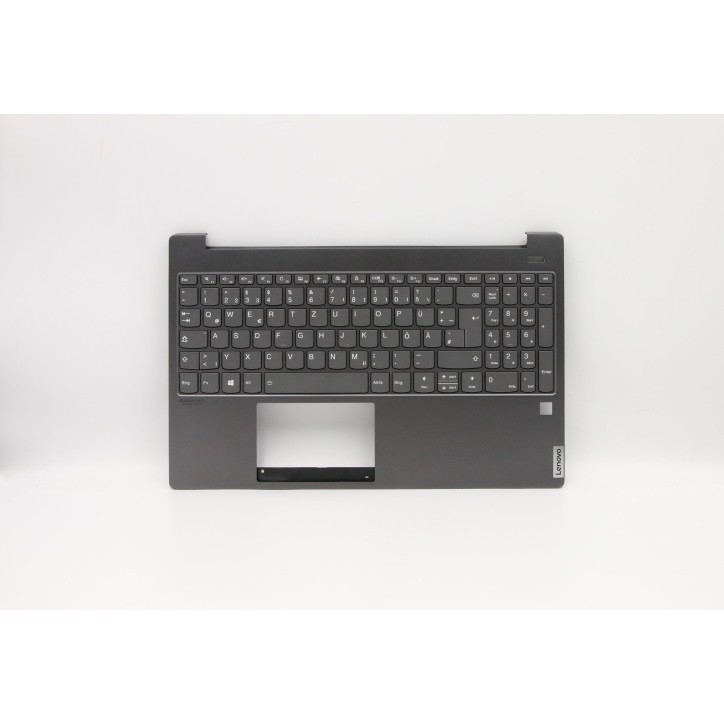 Lenovo 5CB0W43560 Palmrest Top Case con tastiera, Tedesco, Grigio ferro, Retroilluminazione
