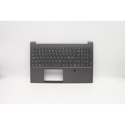 Lenovo 5CB0W43588 Palmrest Top Case con tastiera, Lingue scandinave, Grigio ferro, Retroilluminazione