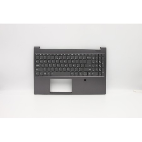 Lenovo 5CB0W43598 Palmrest Top Case con tastiera, Inglese (Stati Uniti/Europa), Grigio ferro, Retroilluminazione