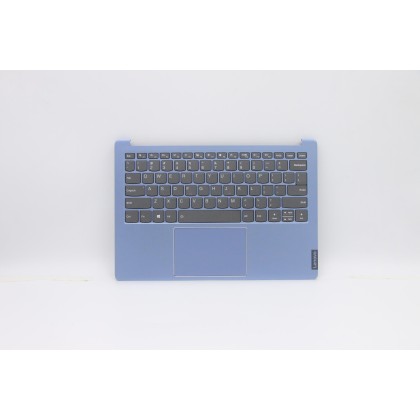 Lenovo 5CB0W43711 Palmrest Top Case con tastiera, Inglese (Stati Uniti), Ice Blue, Retroilluminazione