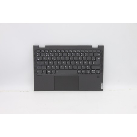 Lenovo 5CB0W43752 Palmrest Top Case con tastiera, Belga, Retroilluminazione, UK