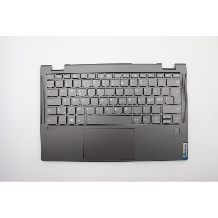 Lenovo 5CB0W43772 Palmrest Top Case con tastiera, Europa del Nord, Retroilluminazione