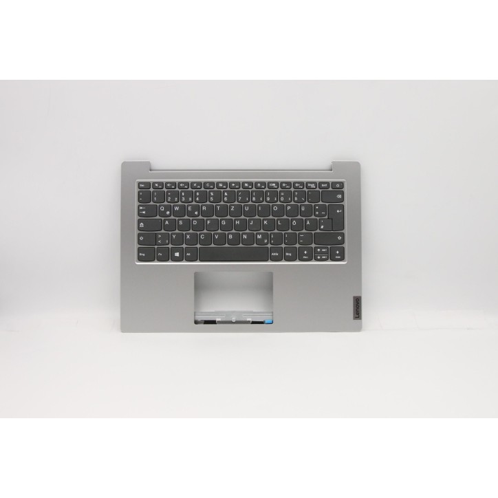 Lenovo 5CB0W43915 Palmrest Top Case con tastiera, Tedesco, Grigio platino, Senza_retroilluminazione