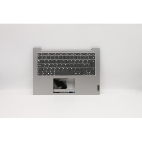 Lenovo 5CB0W43916 Palmrest Top Case con tastiera, Inglese Regno Unito, Grigio platino, Senza_retroilluminazione