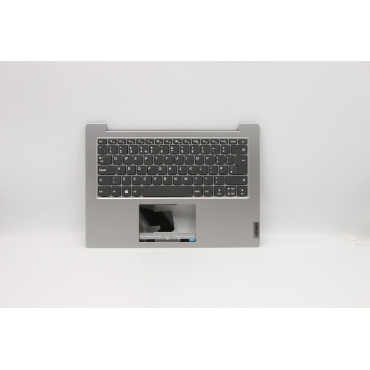Lenovo 5CB0W43916 Palmrest Top Case con tastiera, Inglese Regno Unito, Grigio platino, Senza_retroilluminazione