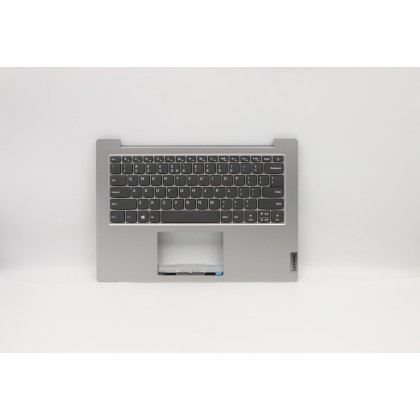 Lenovo 5CB0W43923 Palmrest Top Case con tastiera, Inglese (Stati Uniti/Europa), Grigio platino, Senza_retroilluminazione