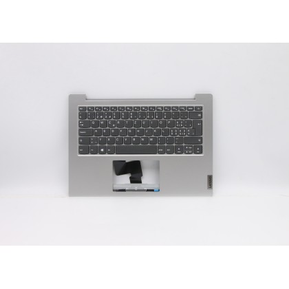 Lenovo 5CB0W43925 C-Cover with keyboard, Switzerland, Platinum Grey, Non-Backlight, UK