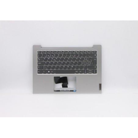 Lenovo 5CB0W43925 C-Cover with keyboard, Switzerland, Platinum Grey, Non-Backlight, UK