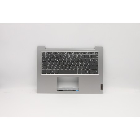 Lenovo 5CB0W43930 C-Cover with keyboard, French, Platinum Grey, Non-Backlight, US