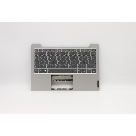 Lenovo 5CB0W44004 Palmrest Top Case con tastiera, Tedesco, Grigio platino, Senza_retroilluminazione