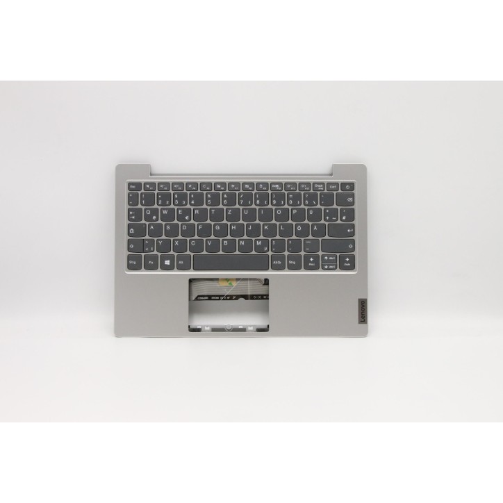 Lenovo 5CB0W44004 Palmrest Top Case con tastiera, Tedesco, Grigio platino, Senza_retroilluminazione