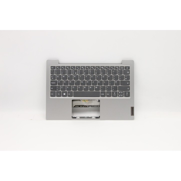 Lenovo 5CB0W44008 Palmrest Top Case con tastiera, Inglese Regno Unito, Grigio platino, Senza_retroilluminazione