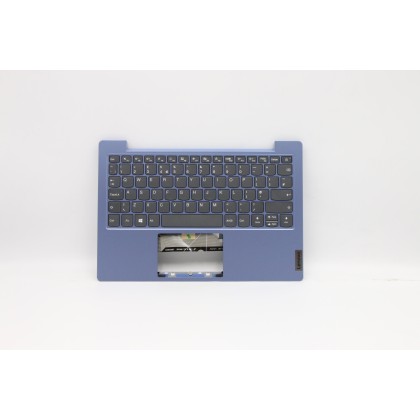 Lenovo 5CB0W44039 Palmrest Top Case con tastiera, Inglese Regno Unito, Ice Blue, Senza_retroilluminazione
