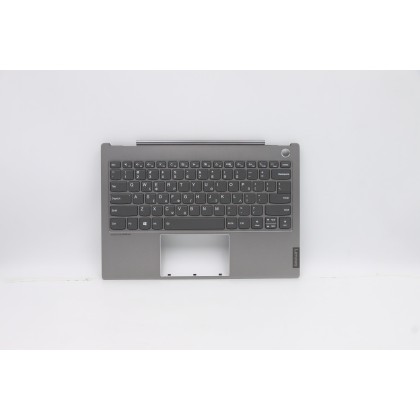 Lenovo 5CB0W44281 Palmrest Top Case con tastiera, Greco, Grigio minerale, Retroilluminazione