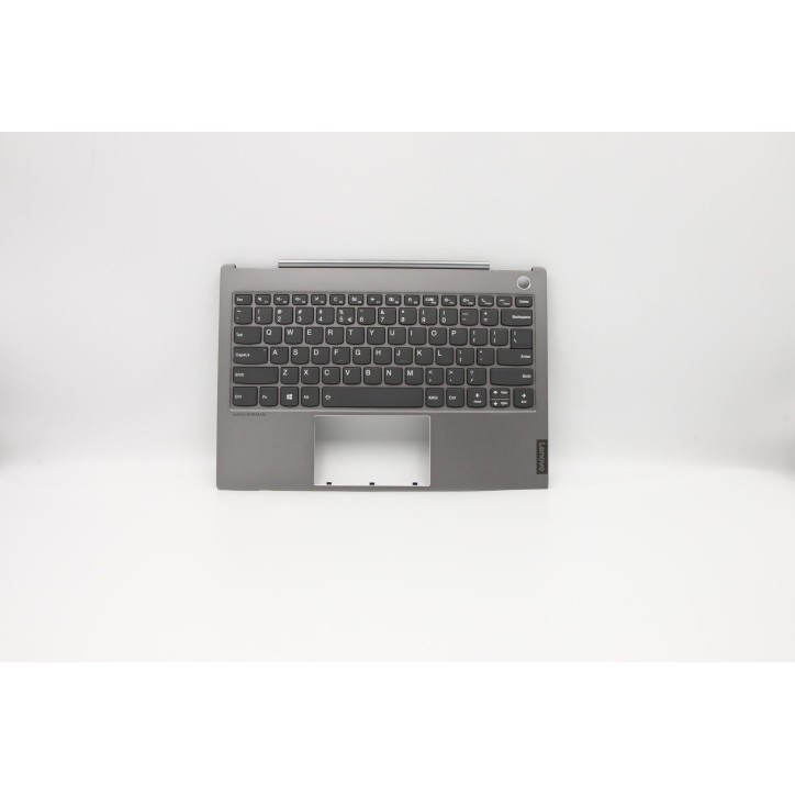 Lenovo 5CB0W44294 Palmrest Top Case con tastiera, Inglese (Stati Uniti/Europa), Grigio minerale, Retroilluminazione