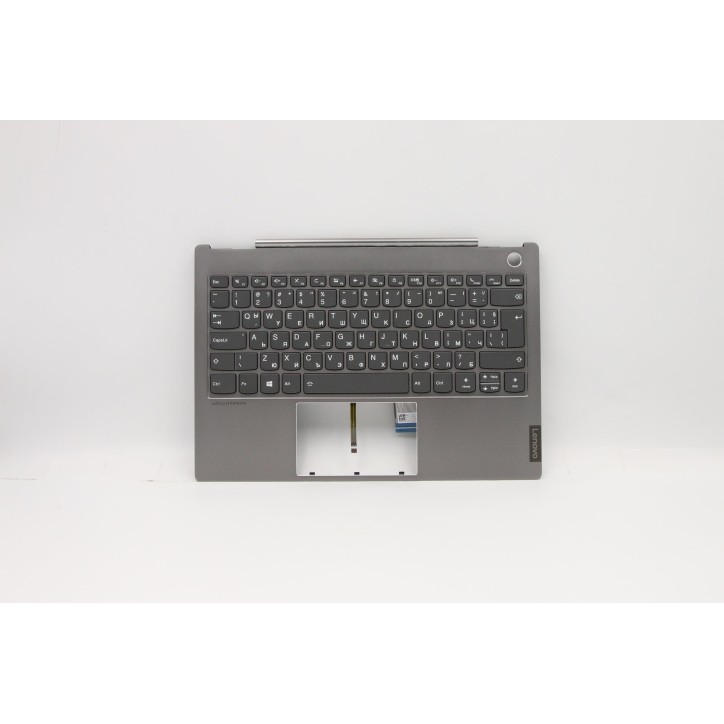 Lenovo 5CB0W44297 Palmrest Top Case con tastiera, Bulgaro, Grigio minerale, Retroilluminazione, UK