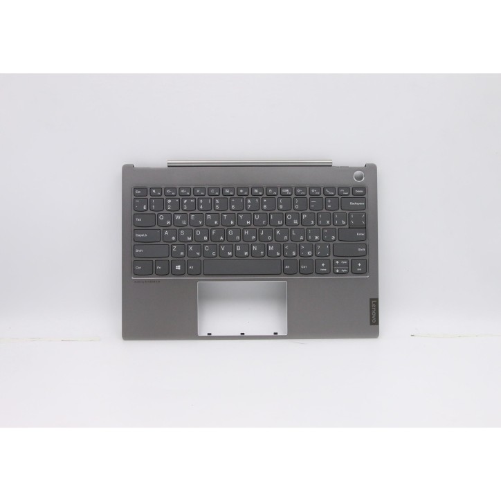 Lenovo 5CB0W44318 Palmrest Top Case con tastiera, Russo, Grigio minerale, Senza_retroilluminazione