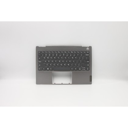 Lenovo 5CB0W44327 Palmrest Top Case con tastiera, Inglese (Stati Uniti), Grigio minerale, Senza_retroilluminazione