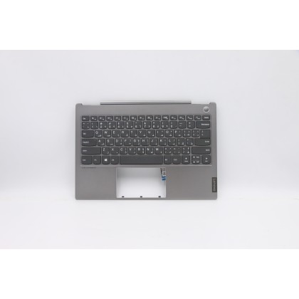 Lenovo 5CB0W44332 Palmrest Top Case con tastiera, Arabo, Grigio minerale, Senza retroilluminazione, US