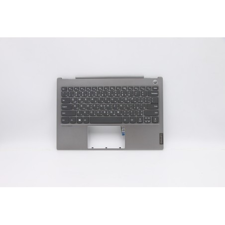 Lenovo 5CB0W44332 Palmrest Top Case con tastiera, Arabo, Grigio minerale, Senza retroilluminazione, US