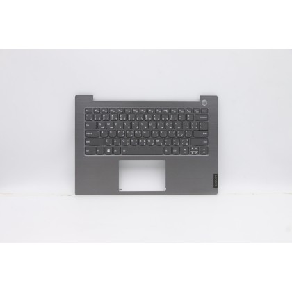Lenovo 5CB0W44342 Palmrest Top Case con tastiera, Arabo, Grigio minerale, Retroilluminazione, Lettore di impronte digitali, US