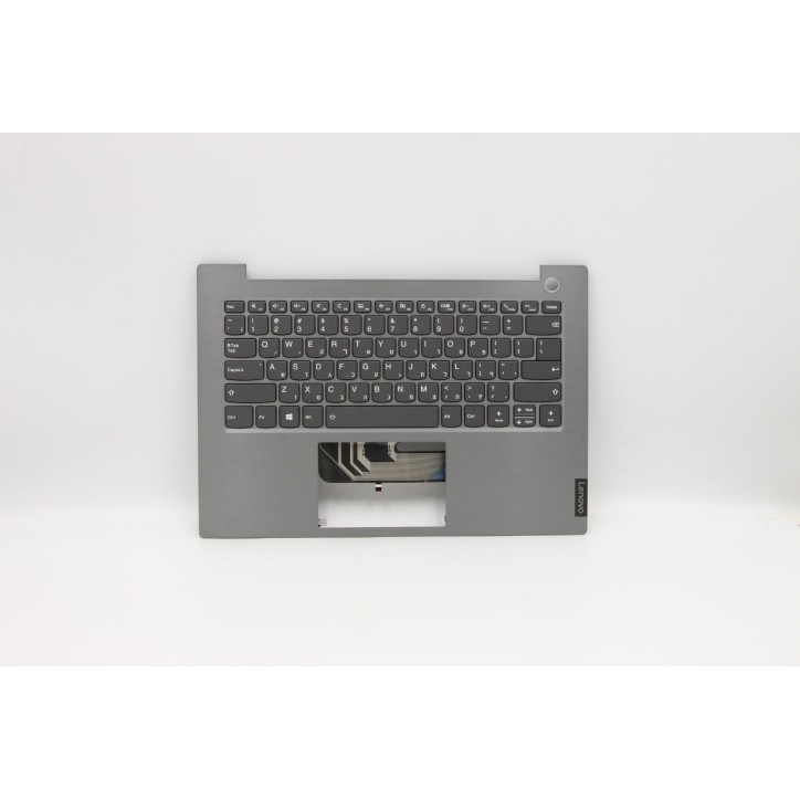 Lenovo 5CB0W44354 Palmrest Top Case con tastiera, Ebraico, Grigio minerale, Retroilluminazione, Impronta digitale
