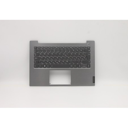 Lenovo 5CB0W44356 Palmrest Top Case con tastiera, Ungherese, Grigio minerale, Retroilluminazione, Impronta digitale