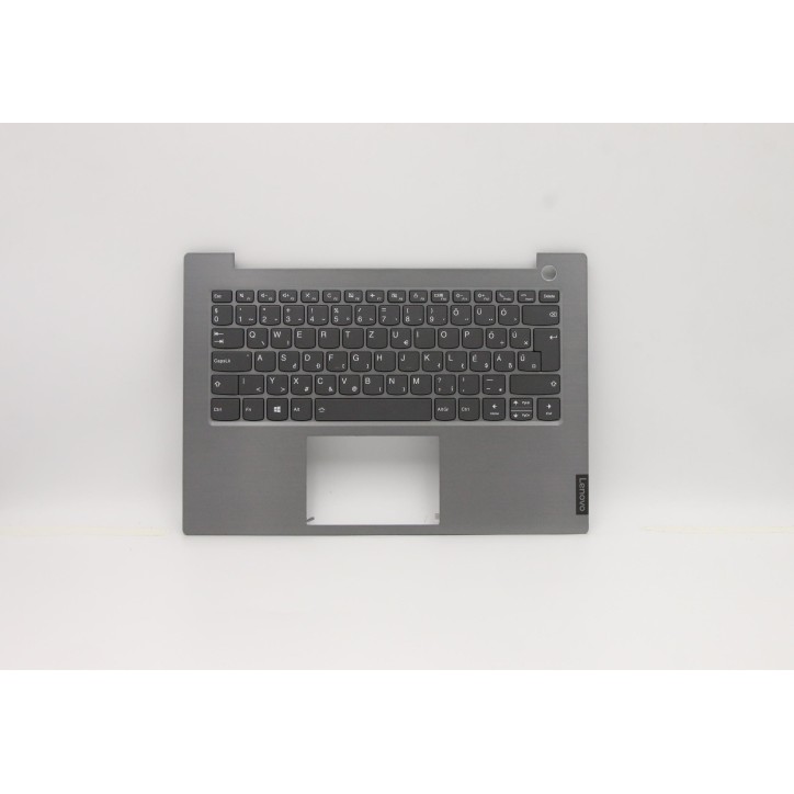 Lenovo 5CB0W44356 Palmrest Top Case con tastiera, Ungherese, Grigio minerale, Retroilluminazione, Impronta digitale