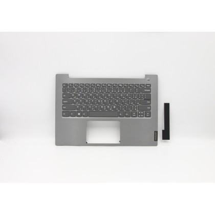 Lenovo 5CB0W44406 Palmrest Top Case con tastiera, Arabo, Grigio minerale, Senza retroilluminazione, Lettore di impronte digitali