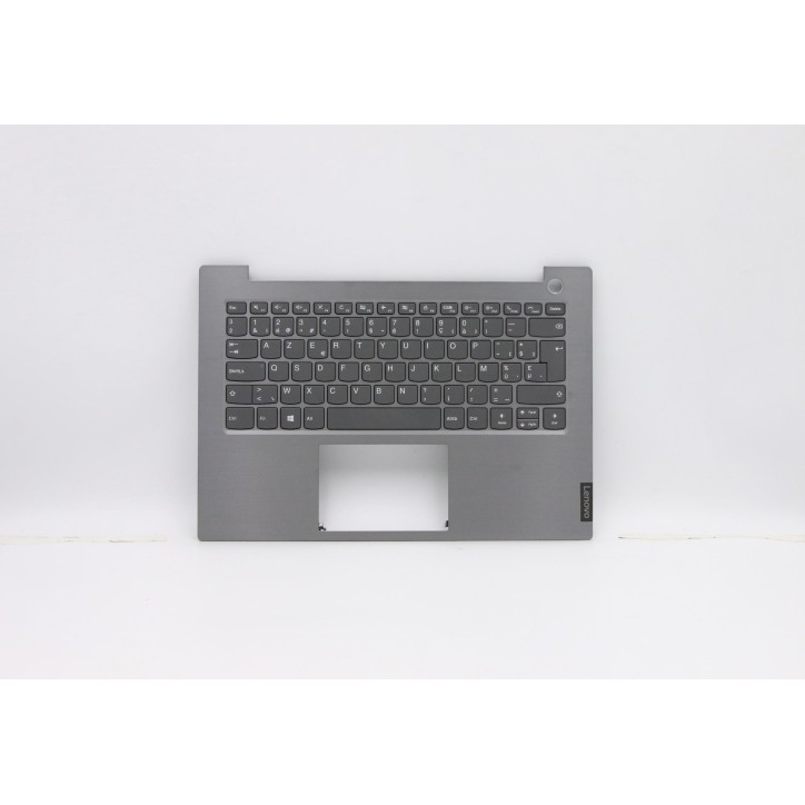 Lenovo 5CB0W44407 Palmrest Top Case con tastiera, Belga, Grigio minerale, Senza retroilluminazione, Lettore di impronte digitali