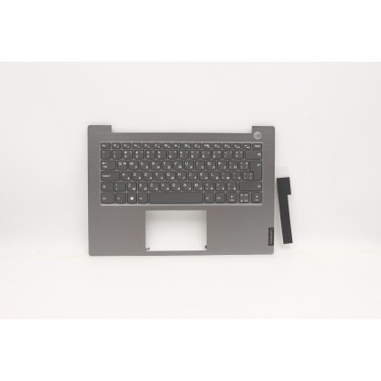Lenovo 5CB0W44409 Palmrest Top Case con tastiera, Bulgaro, Grigio minerale, Senza retroilluminazione, Lettore di impronte digita