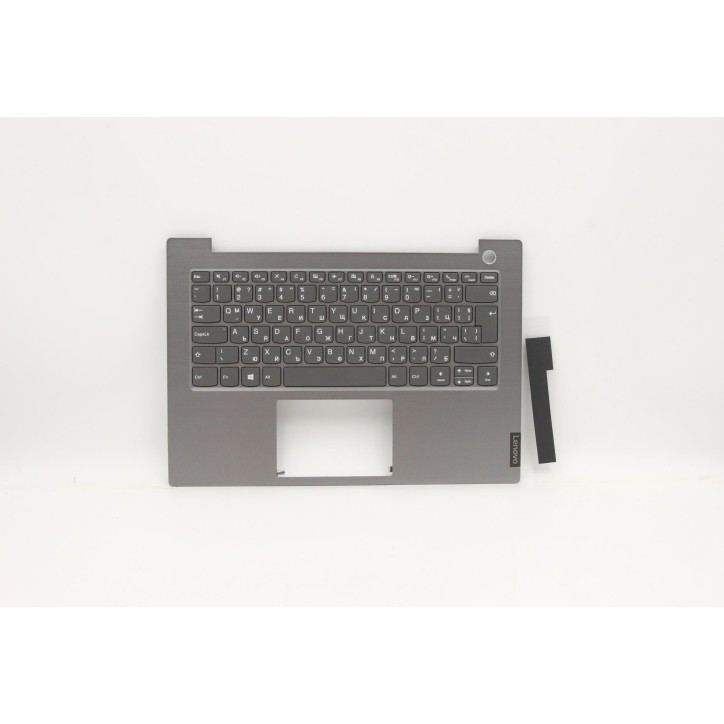 Lenovo 5CB0W44409 Palmrest Top Case con tastiera, Bulgaro, Grigio minerale, Senza retroilluminazione, Lettore di impronte digita