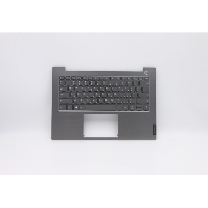 Lenovo 5CB0W44418 C-Cover with keyboard, Hebrew, Mineral Grey, Non-Backlight, Fingerprint, US