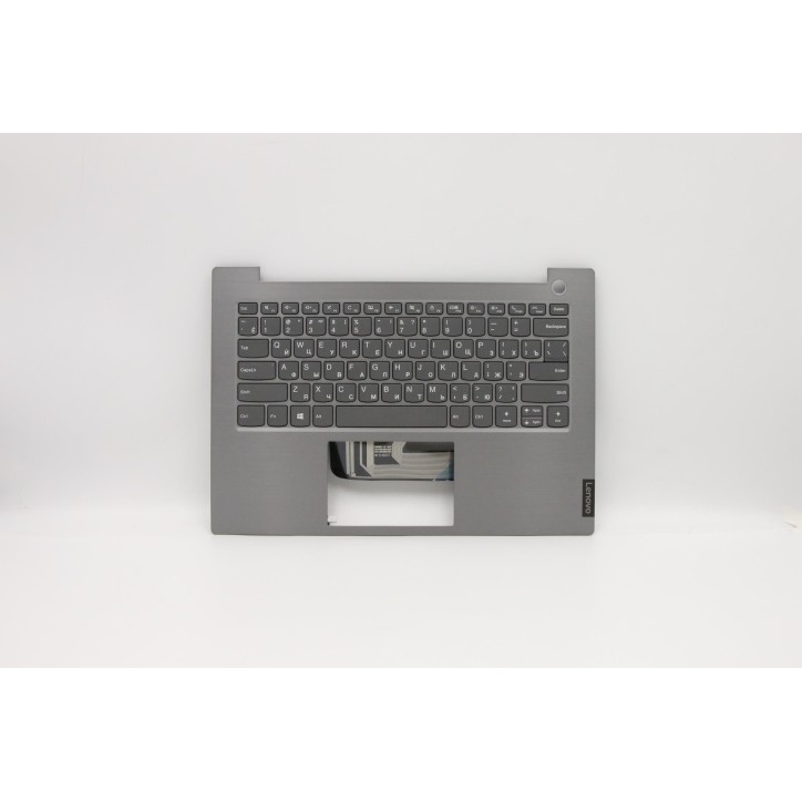 Lenovo 5CB0W44428 Palmrest Top Case con tastiera, Russo, Grigio minerale, Senza_retroilluminazione, Impronta digitale
