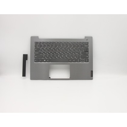 Lenovo 5CB0W44436 C-Cover with keyboard, Ukraine, Mineral Grey, Non-Backlight, Fingerprint, US